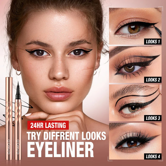 O.TWO.O Ultra-Fine Waterproof Eyeliner – 12H Long-Lasting