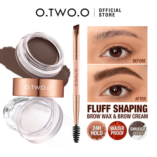 O.TWO.O 2-in-1 Eyebrow Pomade – Waterproof & Long-Lasting Brow Gel